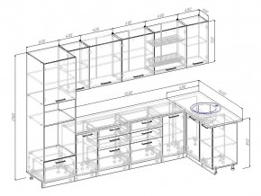 Кухонный гарнитур Антрацит 3200х1400 в Челябинске - mebel74.com | фото 3