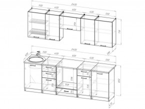 Кухонный гарнитур Антика базис 2400 мм в Челябинске - mebel74.com | фото 3