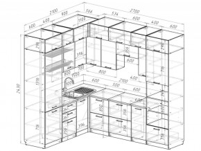 Кухонный гарнитур Антика гранд прайм 2100х2700 мм в Челябинске - mebel74.com | фото 7