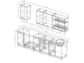 Кухонный гарнитур Бланка 2800 в Челябинске - mebel74.com | фото 2