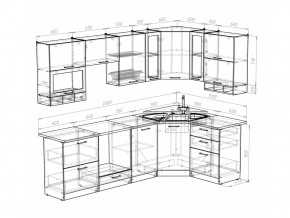 Кухонный гарнитур Кира гранд оптима 2600х1500 мм в Челябинске - mebel74.com | фото 5