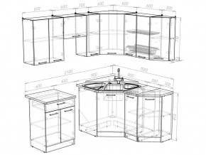 Кухонный гарнитур Кира мега оптима 2100х1500 мм в Челябинске - mebel74.com | фото 5