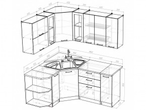 Кухонный гарнитур Кира оптима 1500х1800 мм в Челябинске - mebel74.com | фото 5