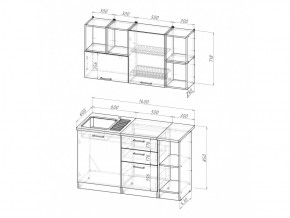 Кухонный гарнитур Лариса медиум 3 1400 мм в Челябинске - mebel74.com | фото 5