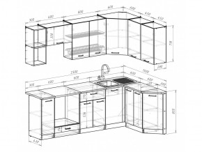 Кухонный гарнитур Лариса прайм 5 2300х1500 мм в Челябинске - mebel74.com | фото 6