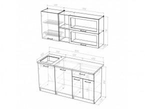 Кухонный гарнитур Лариса стандарт 3 1600 мм в Челябинске - mebel74.com | фото 5