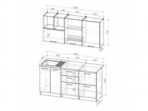 Кухонный гарнитур Лариса стандарт 4 1600 мм в Челябинске - mebel74.com | фото 5