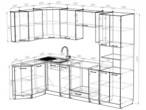 Кухонный гарнитур Лоретта гранд прайм 2600х1400 мм в Челябинске - mebel74.com | фото 4