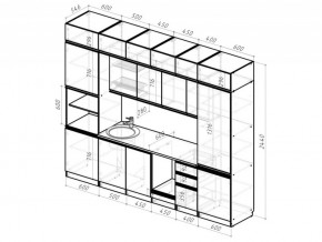 Кухонный гарнитур Лоретта люкс 3000 мм в Челябинске - mebel74.com | фото 6