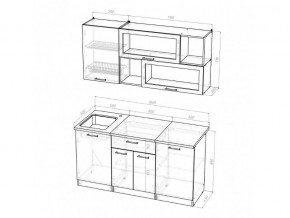 Кухонный гарнитур Лоретта стандарт 1600 мм в Челябинске - mebel74.com | фото 7