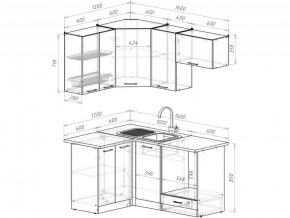 Кухонный гарнитур Лотос мега прайм 1200х1600 мм в Челябинске - mebel74.com | фото 6