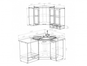 Кухонный гарнитур Лира литл 1500х1200 мм в Челябинске - mebel74.com | фото 4