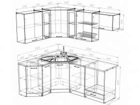 Кухонный гарнитур Лира мега оптима 2000х1500 мм в Челябинске - mebel74.com | фото 4