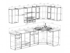 Кухонный гарнитур Маргарита литл 1400х2500 мм в Челябинске - mebel74.com | фото 4