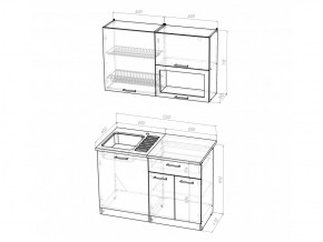 Кухонный гарнитур Ольга лайт 3 1200 мм в Челябинске - mebel74.com | фото 5