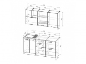 Кухонный гарнитур Ольга стандарт 4 1600 мм в Челябинске - mebel74.com | фото 5