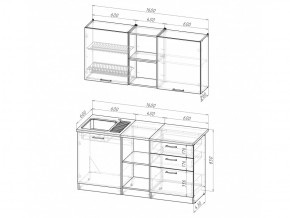 Кухонный гарнитур Ольга стандарт 5 1600 мм в Челябинске - mebel74.com | фото 6