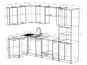 Кухонный гарнитур Паола гранд прайм 2600х1400 мм в Челябинске - mebel74.com | фото 6