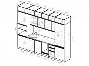 Кухонный гарнитур Паола люкс 3000 мм в Челябинске - mebel74.com | фото 6