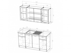 Кухонный гарнитур Сабрина стандарт 1600 мм в Челябинске - mebel74.com | фото 5