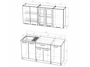 Кухонный гарнитур Светлана стандарт 1600 мм в Челябинске - mebel74.com | фото 5