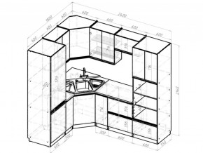 Кухонный гарнитур Симфония оптима 1800х2400 мм в Челябинске - mebel74.com | фото 6