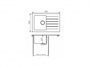 Мойка комбинированная Tolero twist TTS-760 Сафари 102 в Челябинске - mebel74.com | фото 2