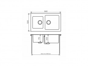 Мойка комбинированная Tolero twist TTS-840 Сафари 102 в Челябинске - mebel74.com | фото 2