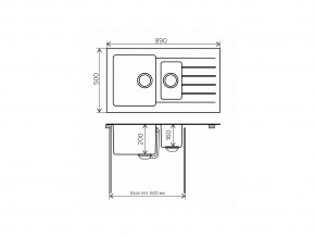 Мойка комбинированная Tolero twist TTS-890 Сафари 102 в Челябинске - mebel74.com | фото 2