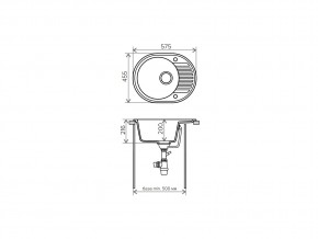 Мойка кварцевая Tolero R-122 Бежевый 101 в Челябинске - mebel74.com | фото 2