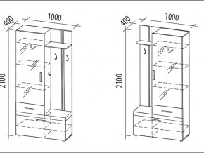 Мини-прихожая с крючками Фреска 48.07 в Челябинске - mebel74.com | фото 4
