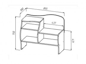 Обувница Волна анкор светлый в Челябинске - mebel74.com | фото 2