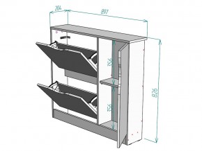 Обувница W106 в Челябинске - mebel74.com | фото 3