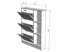 Обувница W107 в Челябинске - mebel74.com | фото 3