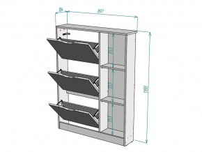 Обувница W108 в Челябинске - mebel74.com | фото 3