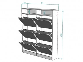 Обувница W18 в Челябинске - mebel74.com | фото 3