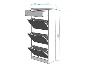 Обувница W24 в Челябинске - mebel74.com | фото 3