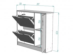 Обувница W32 в Челябинске - mebel74.com | фото 3