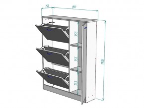 Обувница W39 в Челябинске - mebel74.com | фото 3