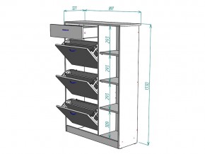 Обувница W80 в Челябинске - mebel74.com | фото 3