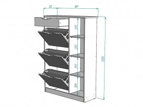 Обувница W81 в Челябинске - mebel74.com | фото 3