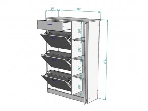 Обувница W82 в Челябинске - mebel74.com | фото 3