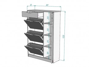 Обувница W83 в Челябинске - mebel74.com | фото 3