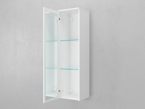 Пенал подвесной Unit 120 зеркало внутри белый лёд в Челябинске - mebel74.com | фото 2
