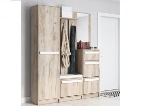 Прихожая ПР-11 с зеркалом МС Шарм Дуб Крафт Серый в Челябинске - mebel74.com | фото