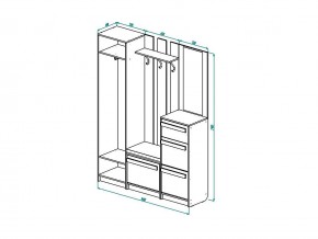 Прихожая ПР-11 с зеркалом МС Шарм Дуб Крафт Серый в Челябинске - mebel74.com | фото 2