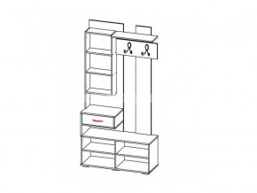 Прихожая с вешалкой БРЗ.10 Бриз в Челябинске - mebel74.com | фото 2