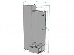 Прихожая с зеркалом Лофт V27_M в Челябинске - mebel74.com | фото 3