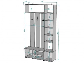 Прихожая с зеркалом V20_M в Челябинске - mebel74.com | фото 3