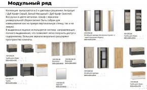 Прихожая Санти Белый/Дуб Крафт Золотой в Челябинске - mebel74.com | фото 2